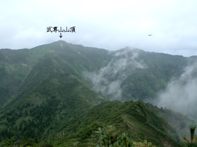 剣ヶ峰から見た武尊山