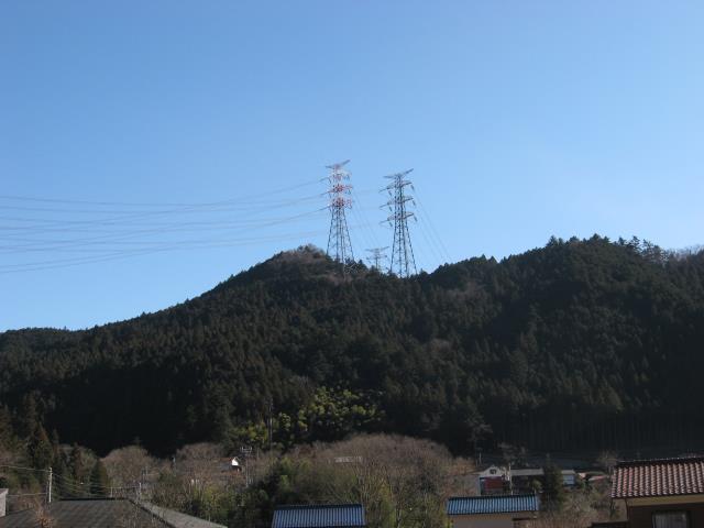 戸倉城山の登山ルートの写真
