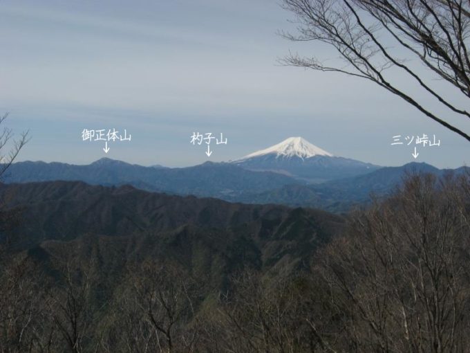 大沢山からの富士山の眺め