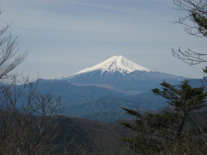 三頭山（西峰）からの富士山の眺め