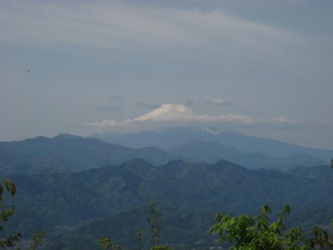 軍刀利神社前からの展望（富士山）