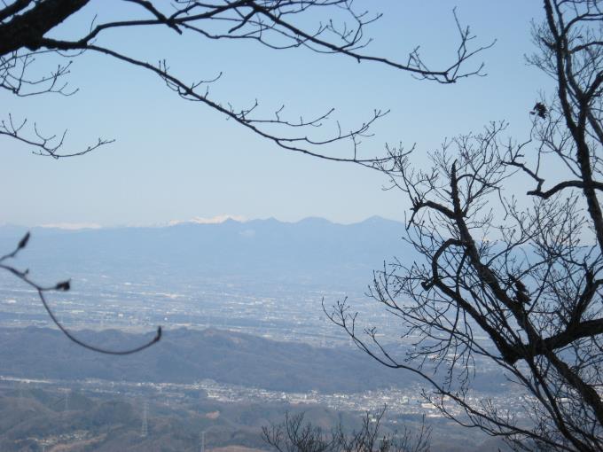笠山山頂から見える赤城山