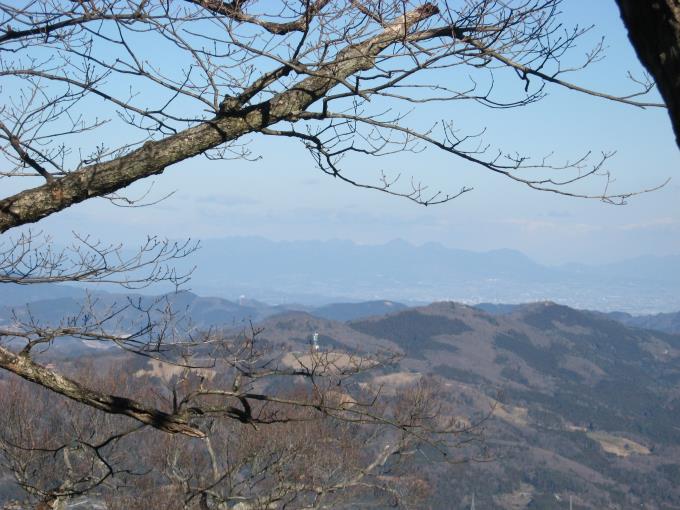 笠山（東峰）から見える榛名山