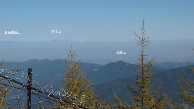 武甲山第二展望所から見た展望