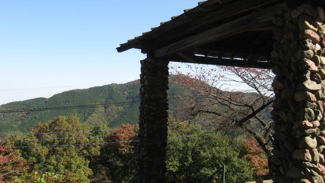 笠山、堂平山方面の眺め