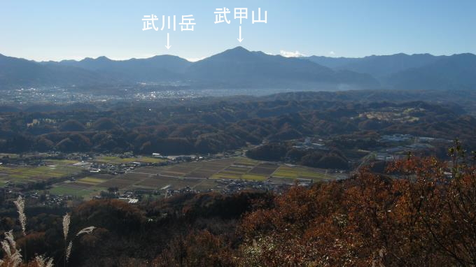 武甲山と武川岳