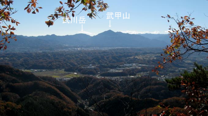 武甲山方面の展望