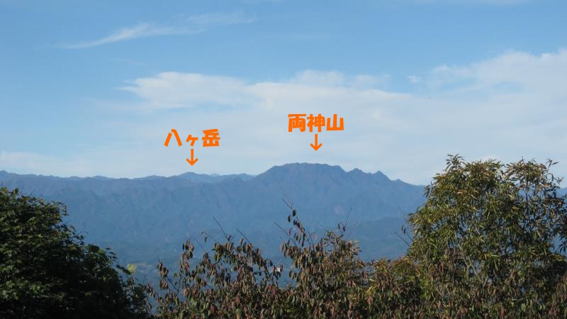 両神山と八ヶ岳