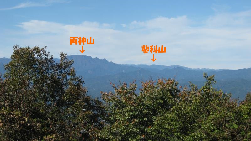 両神山と蓼科山