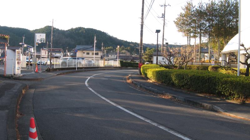 亀の井ホテル青梅前の道路
