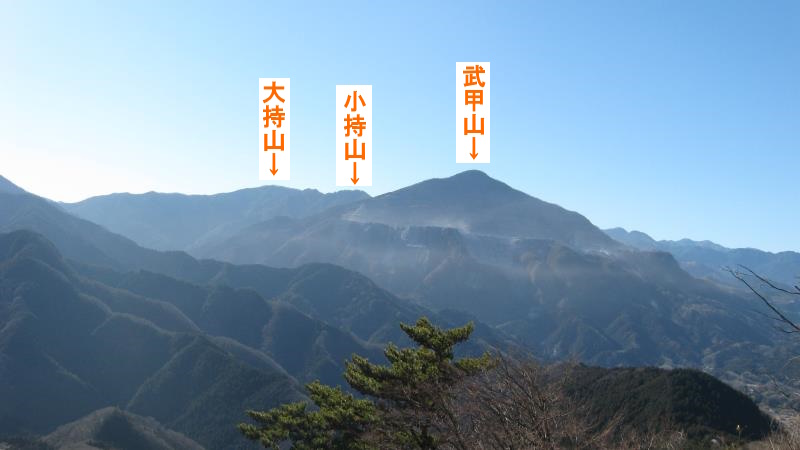 武甲山と大持山