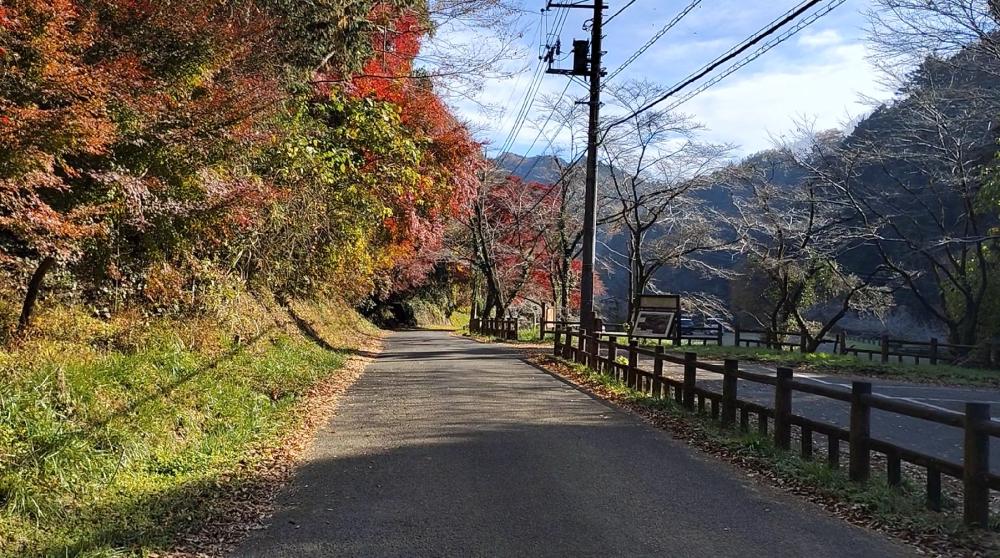 鎌北湖第二駐車場から鎌北湖方面へ